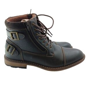 Arizona Mens Boots Feldspar Brown 10M Faux Leather Anti Slip New